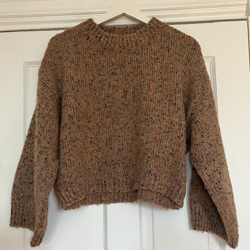 Brown with Colorful Flecks Sweater
